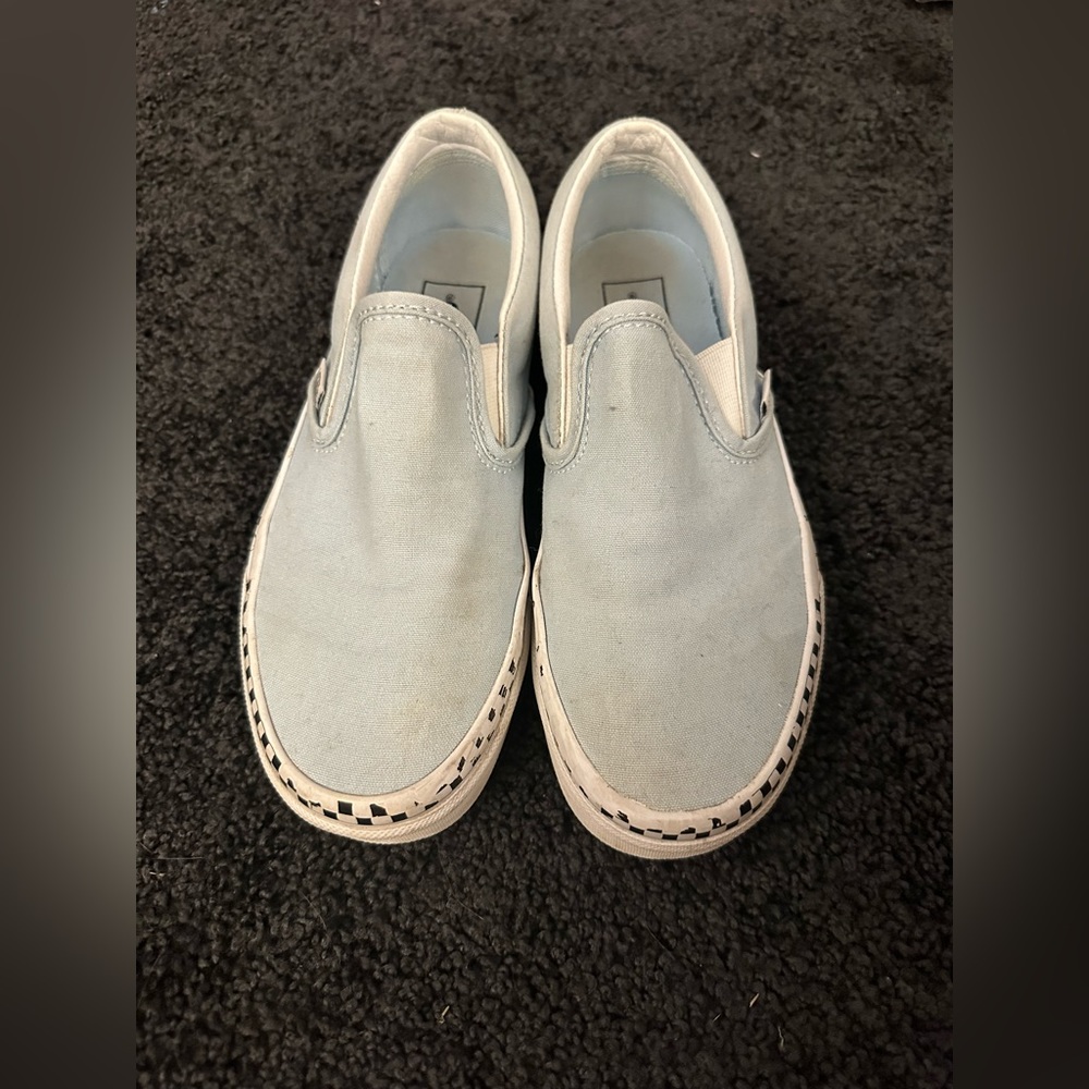 Light Blue Slip-on Vans